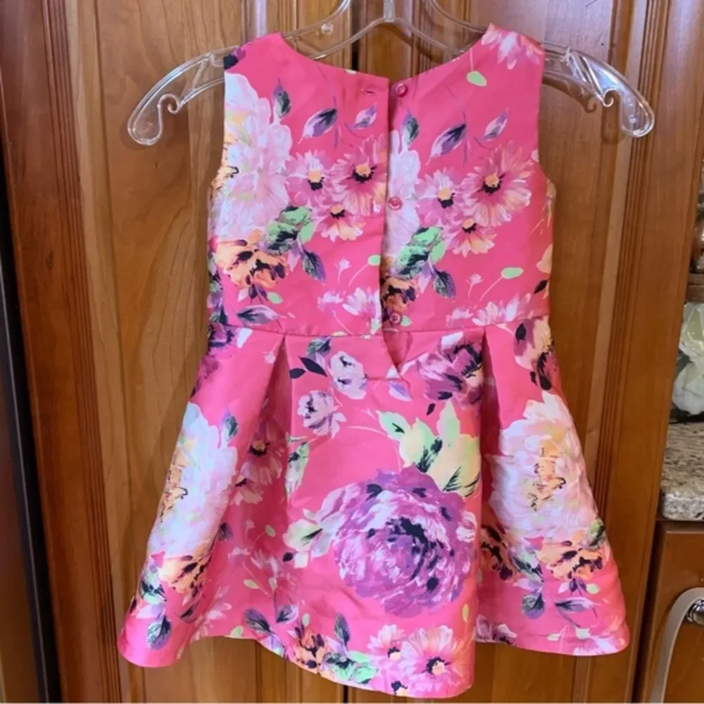 Children’s Place Pink‎ Floral Occasion Dress 4T